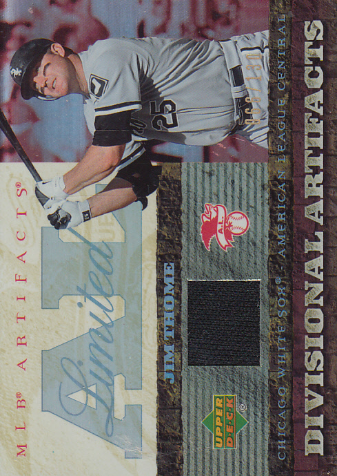 2007 Artifacts Divisional Artifacts Limited #JT Jim Thome
