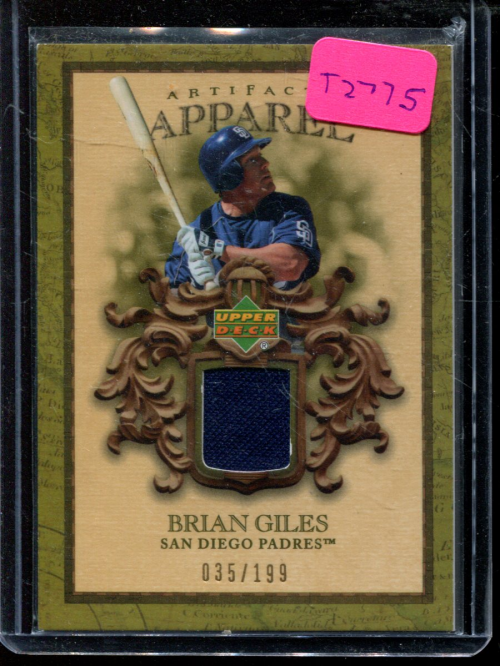 2007 Artifacts MLB Apparel #BG Brian Giles