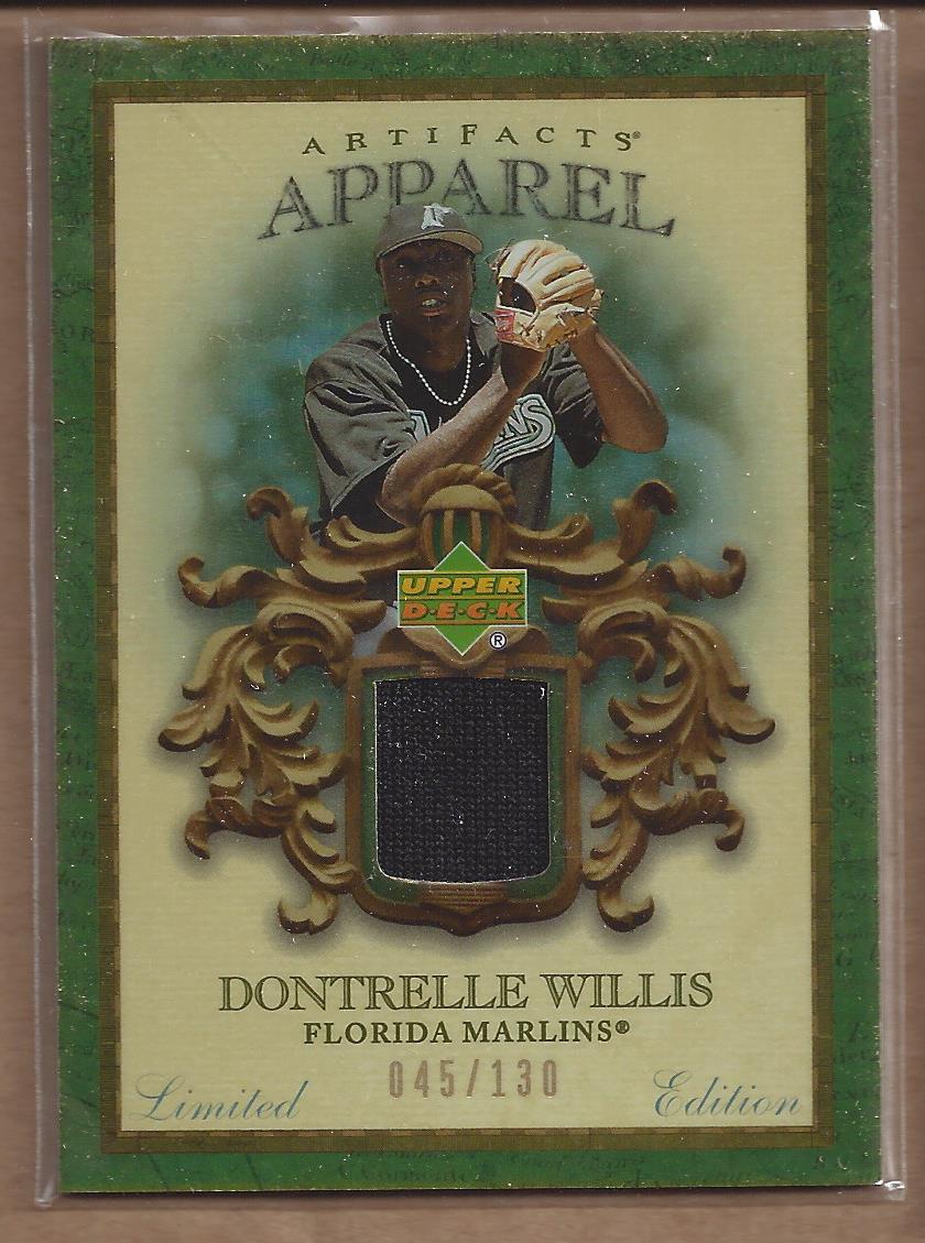 2007 Artifacts MLB Apparel Limited #DW Dontrelle Willis