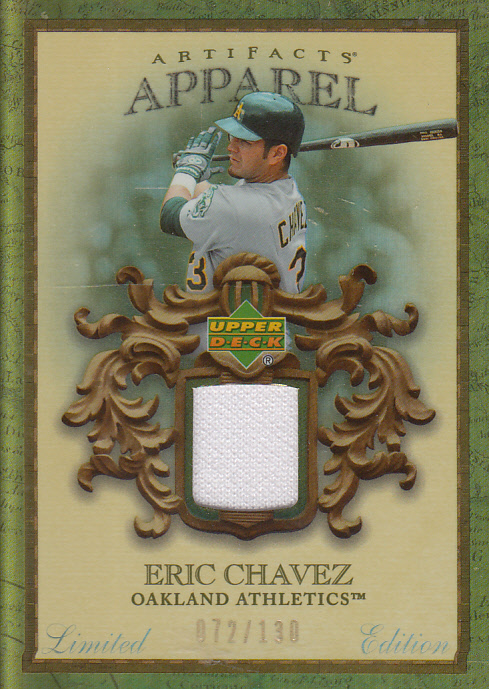 2007 Artifacts MLB Apparel Limited #EC Eric Chavez