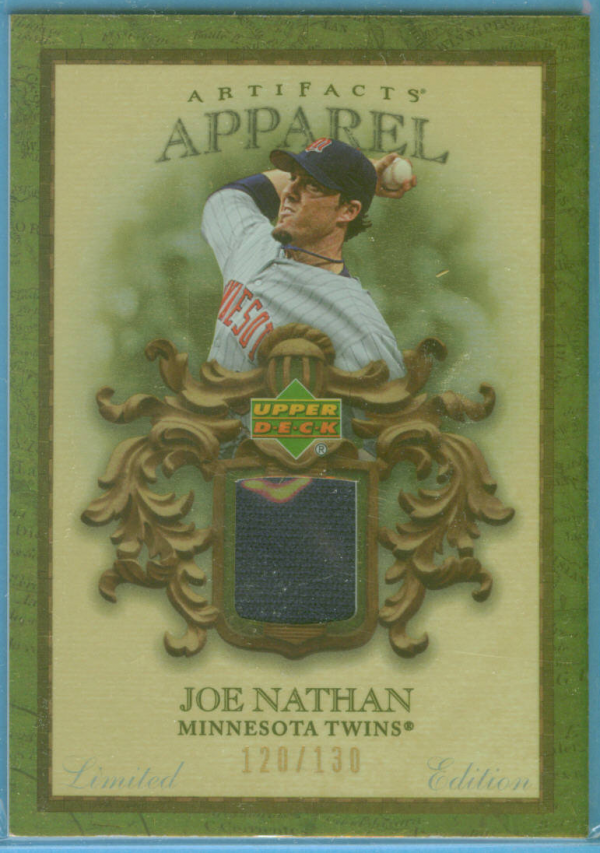 2007 Artifacts MLB Apparel Limited #JN Joe Nathan