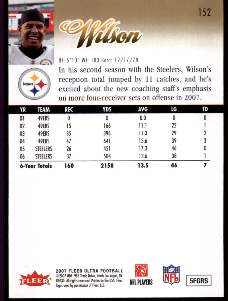 2007 Ultra (fleer) Football "Gold" Parallel Cards - Picture 15 of 19