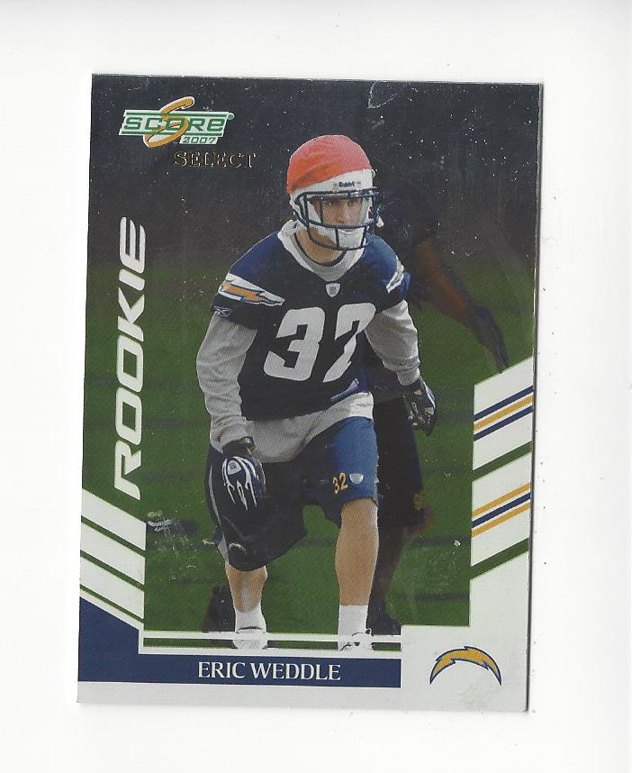 2007 Select #311 Eric Weddle RC