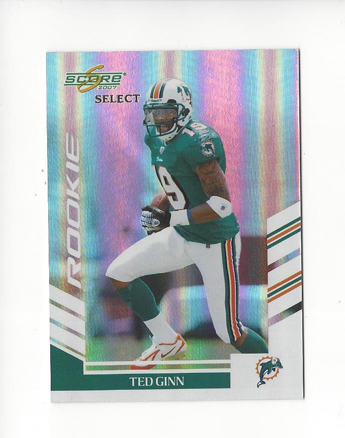 2007 Select #385 Ted Ginn Jr. RC