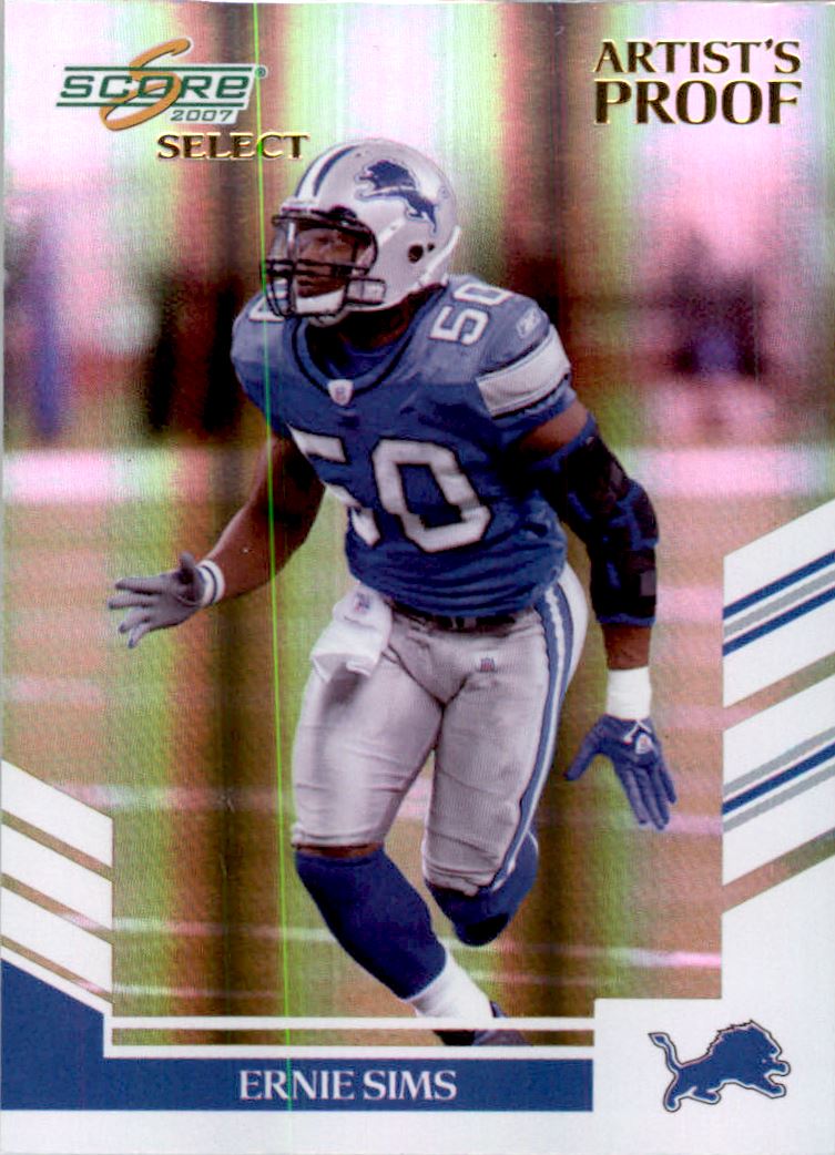 2007 Select Artist's Proof #50 Ernie Sims