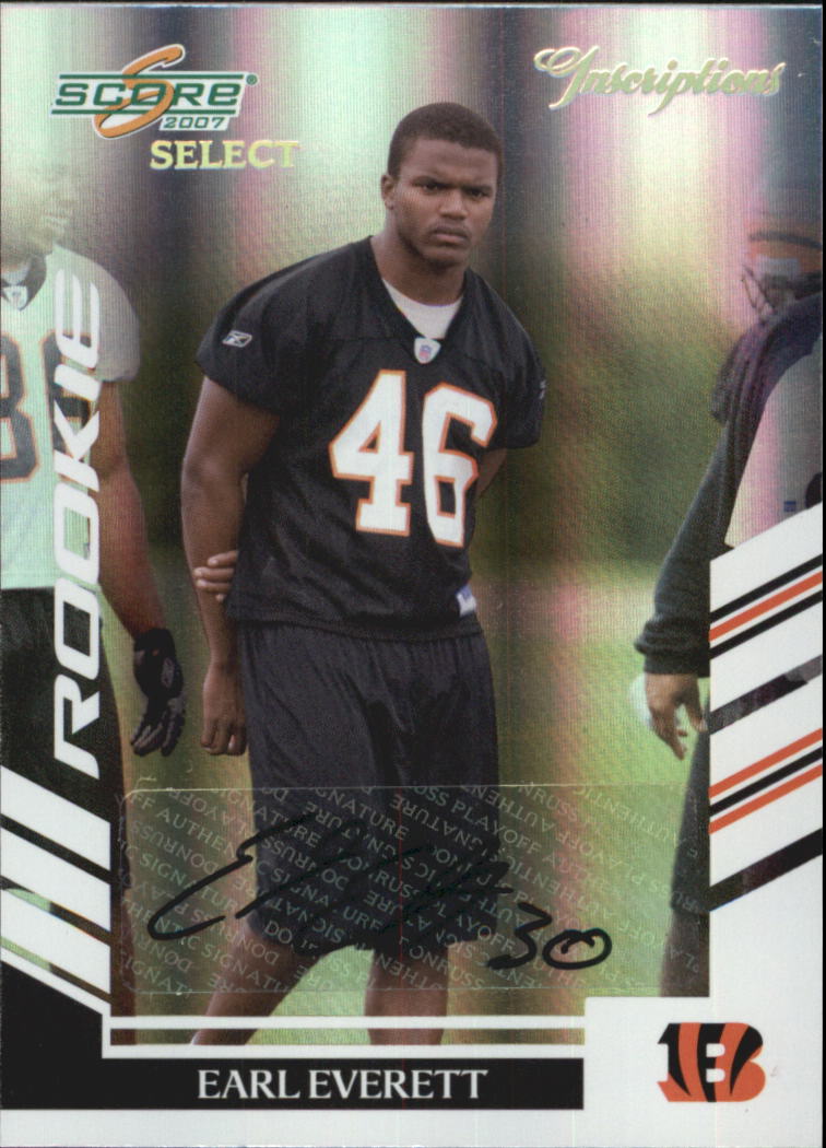 2007 Select Inscriptions #320 Earl Everett/50