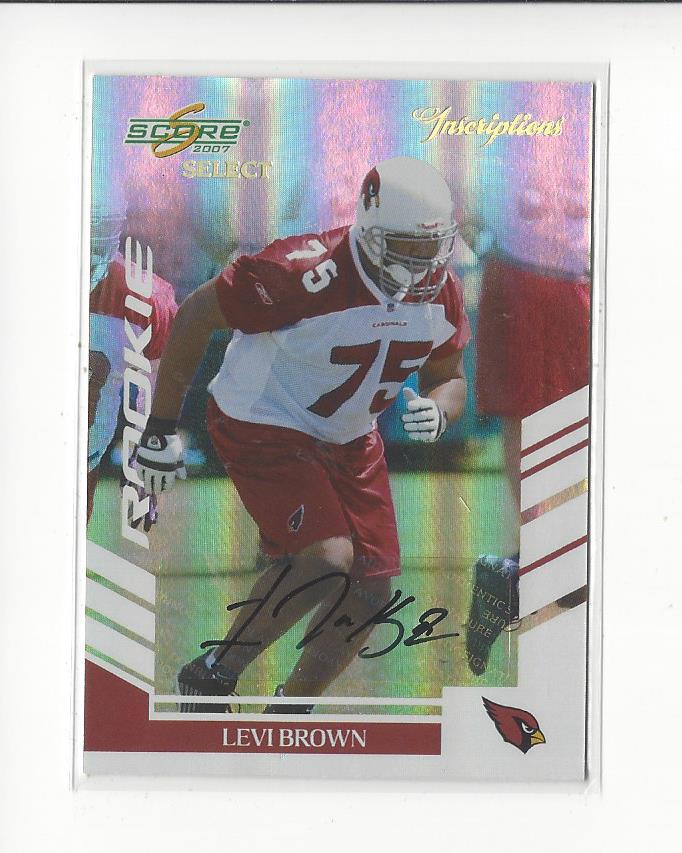 2007 Select Inscriptions #347 Levi Brown/100