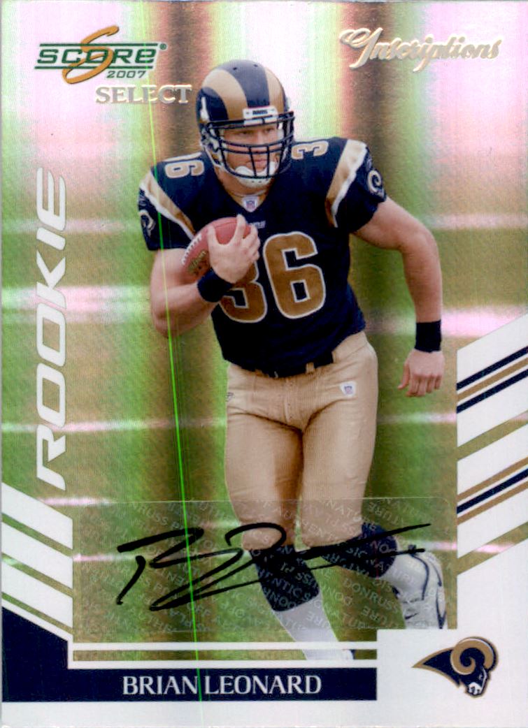 2007 Select Inscriptions #348 Brian Leonard/40