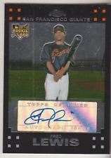 2007 Topps Chrome Refractors #336 Fred Lewis AU