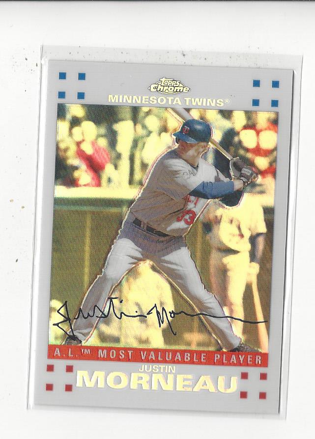 2007 Topps Chrome White Refractors #256 Justin Morneau