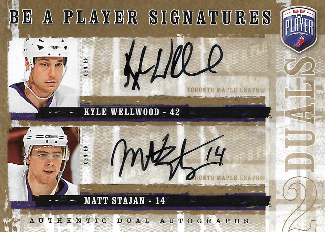 2006-07 Be A Player Signatures Duals #DWS Kyle Wellwood/Matt Stajan