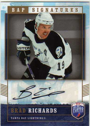 2006-07 Be A Player Signatures #BR Brad Richards
