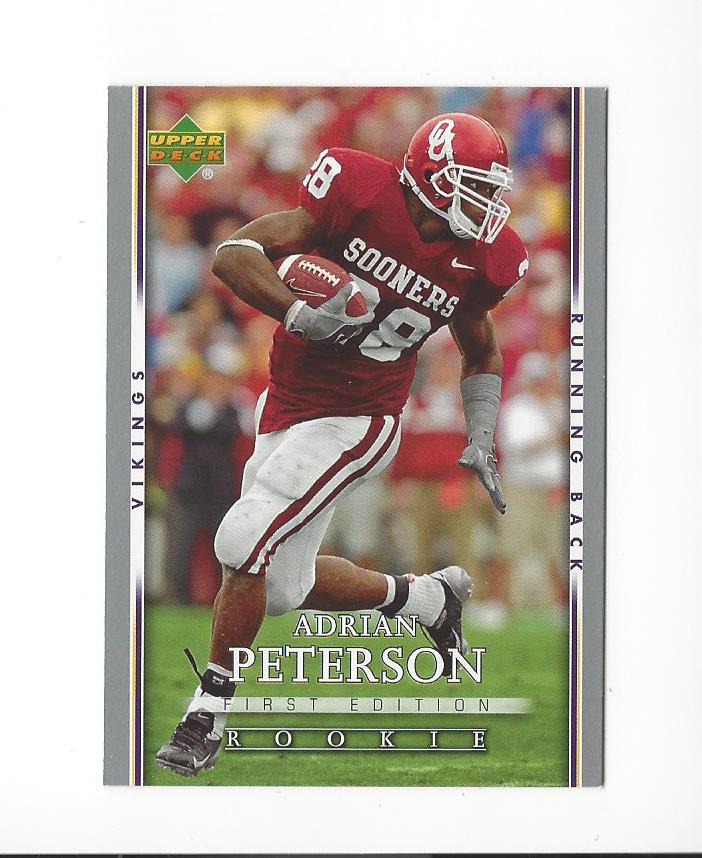 2007 Upper Deck First Edition #104 Adrian Peterson RC