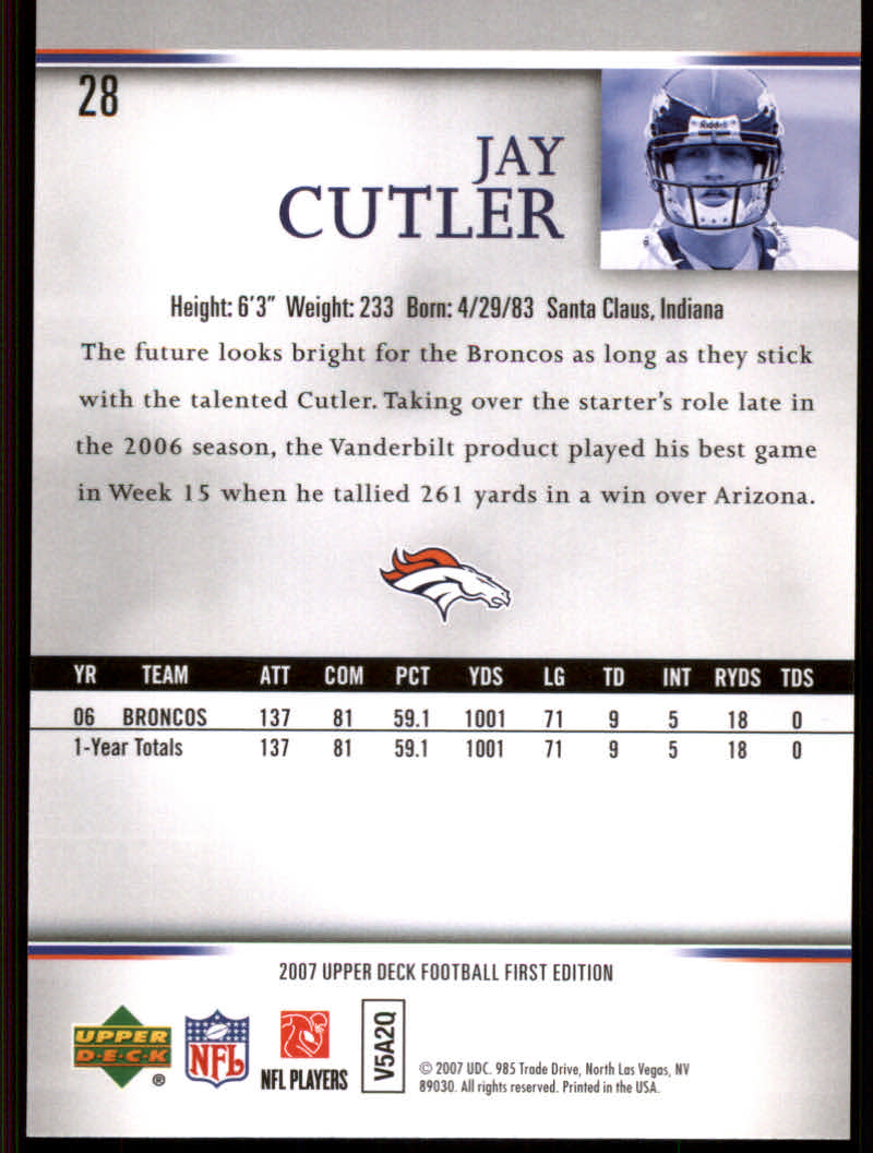 2007 First Edition (Upper Deck) Football "Gold" Parallel Cards - Picture 7 of 45