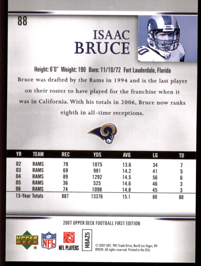 2007 First Edition (Upper Deck) Football "Gold" Parallel Cards - Picture 23 of 45