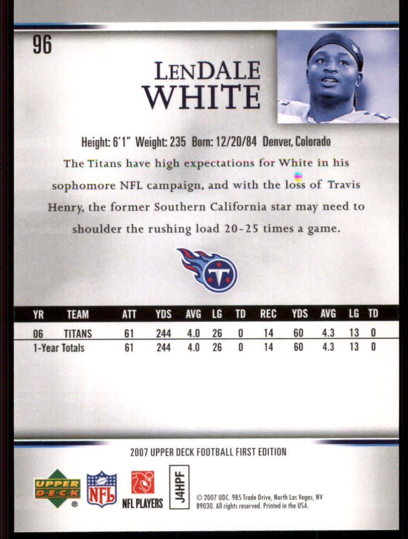 2007 First Edition (Upper Deck) Football "Gold" Parallel Cards - Picture 25 of 45