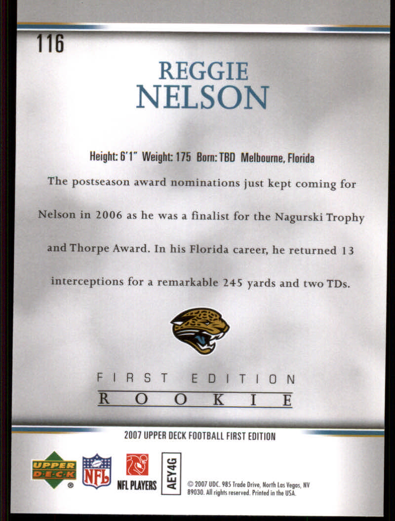 2007 First Edition (Upper Deck) Football "Gold" Parallel Cards - Picture 27 of 45