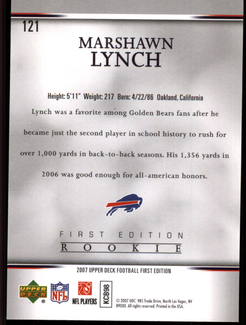 2007 First Edition (Upper Deck) Football "Gold" Parallel Cards - Picture 29 of 45