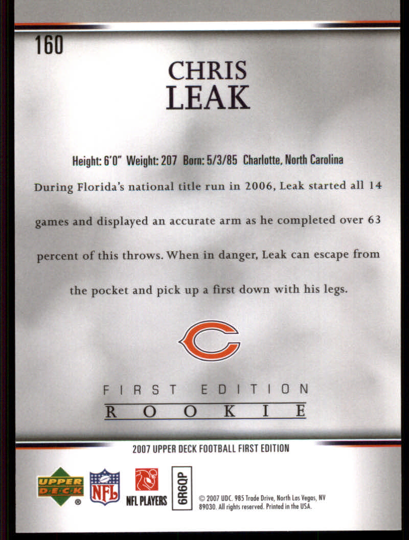 2007 First Edition (Upper Deck) Football "Gold" Parallel Cards - Picture 35 of 45