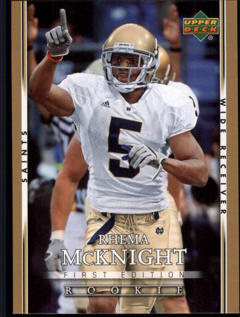 2007 First Edition (Upper Deck) Football "Gold" Parallel Cards - Picture 36 of 45