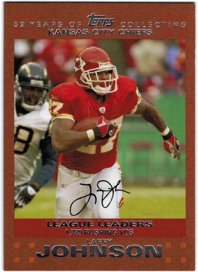 2007 Topps Larry Johnson Kansas City Chiefs #424