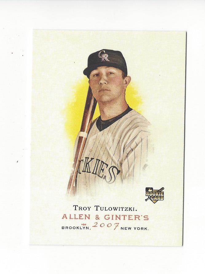 2007 Topps Allen and Ginter #75 Troy Tulowitzki (RC)