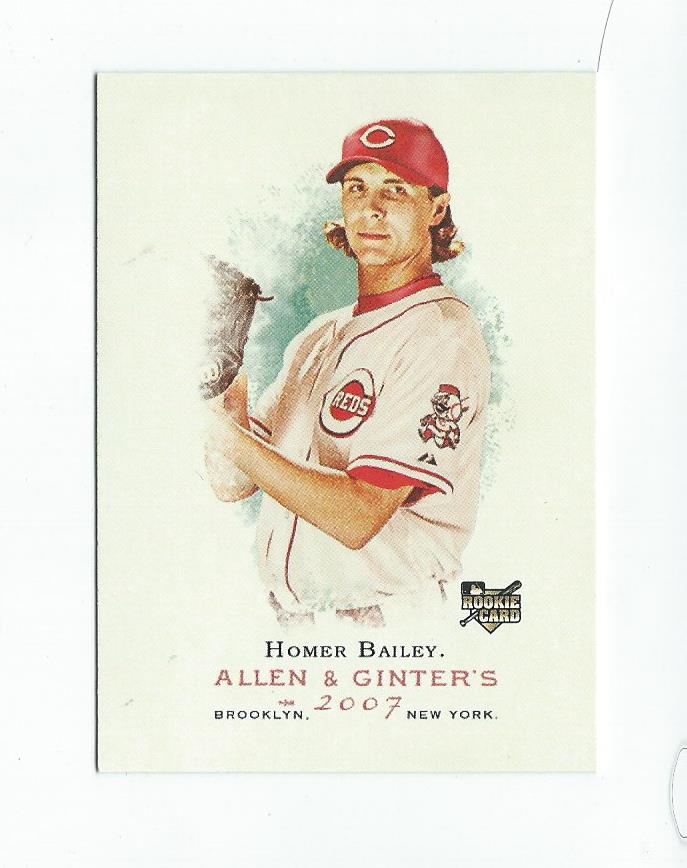 2007 Topps Allen and Ginter #114 Homer Bailey (RC)