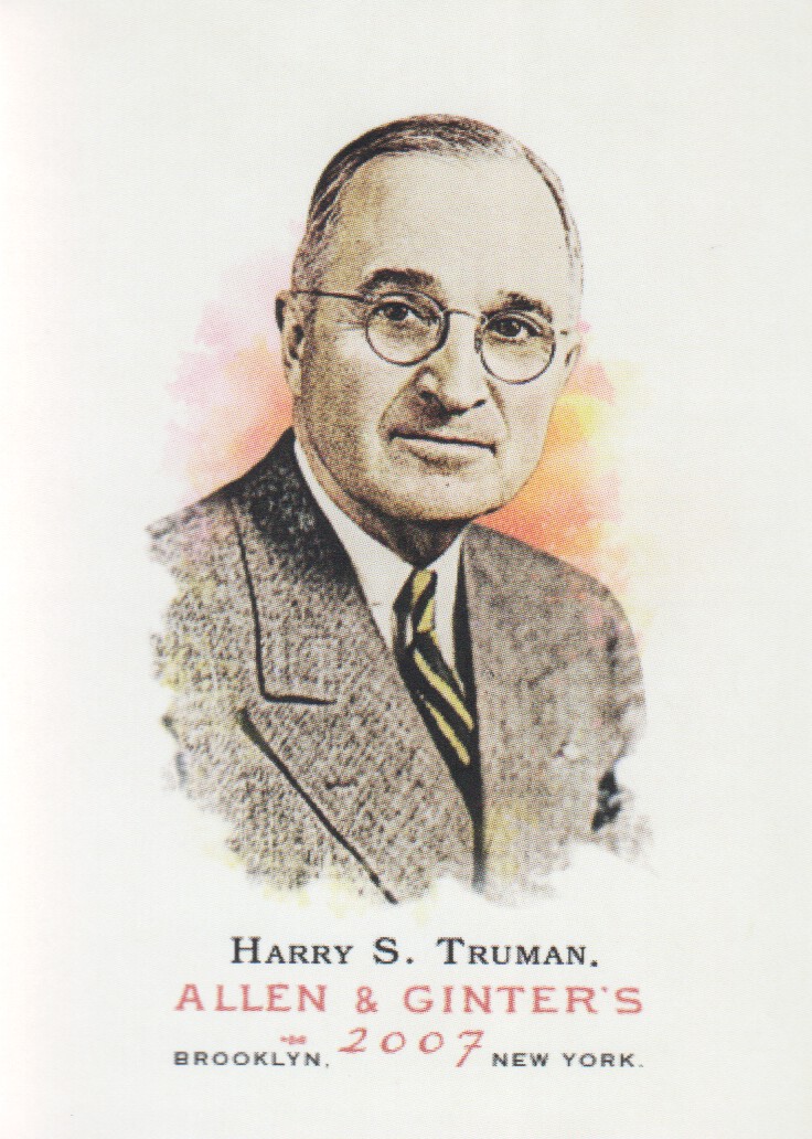 2007 Topps Allen and Ginter #298 Harry S. Truman