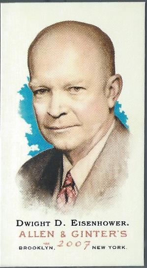 2007 Topps Allen and Ginter Mini A and G Back #62 Dwight D. Eisenhower