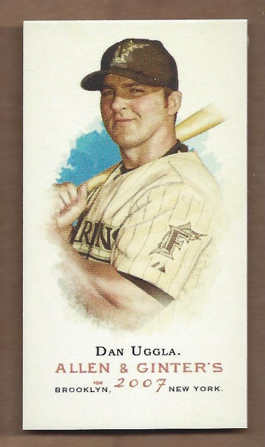2007 Topps Allen and Ginter Mini A and G Back #219 Dan Uggla SP