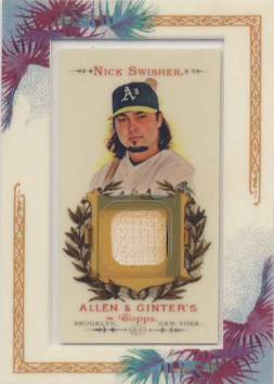 2007 Topps Allen and Ginter Relics #NS Nick Swisher Bat H