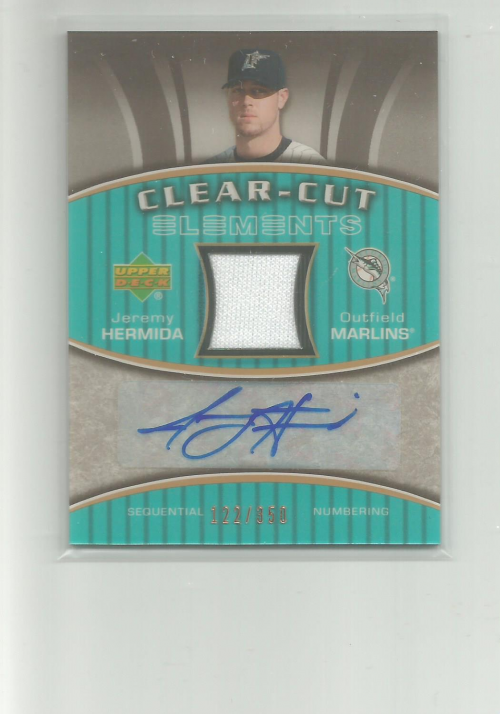 2007 Upper Deck Elements Clear Cut Elements Bronze #JH Jeremy Hermida