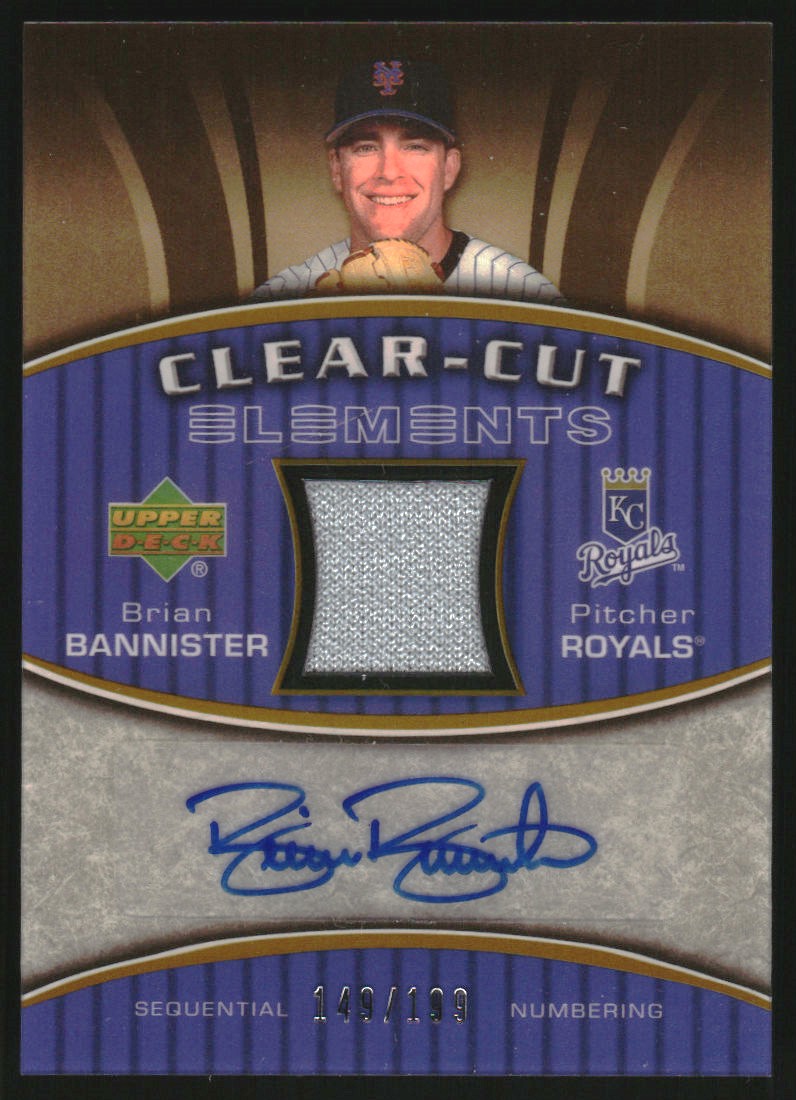 2007 Upper Deck Elements Clear Cut Elements Silver #BB Brian Bannister