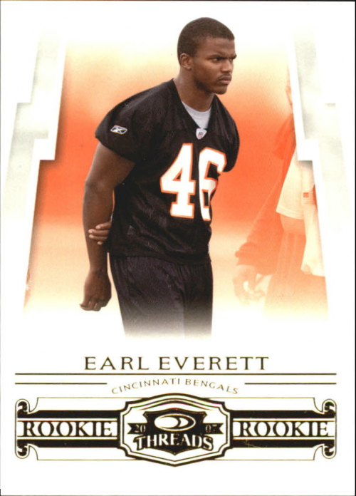 2007 Donruss Threads Retail Rookies #172 Earl Everett RC