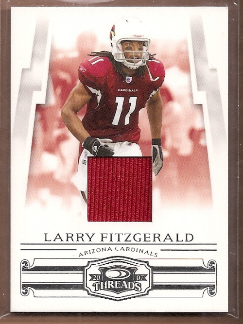 2007 Donruss Threads Jerseys #2 Larry Fitzgerald