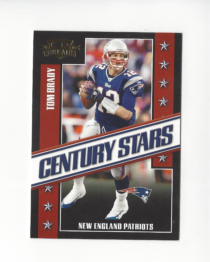 2007 Donruss Threads Century Stars Gold #3 Tom Brady