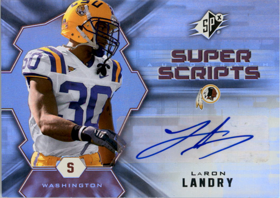 2007 SPx Super Scripts Autographs #SSLL LaRon Landry
