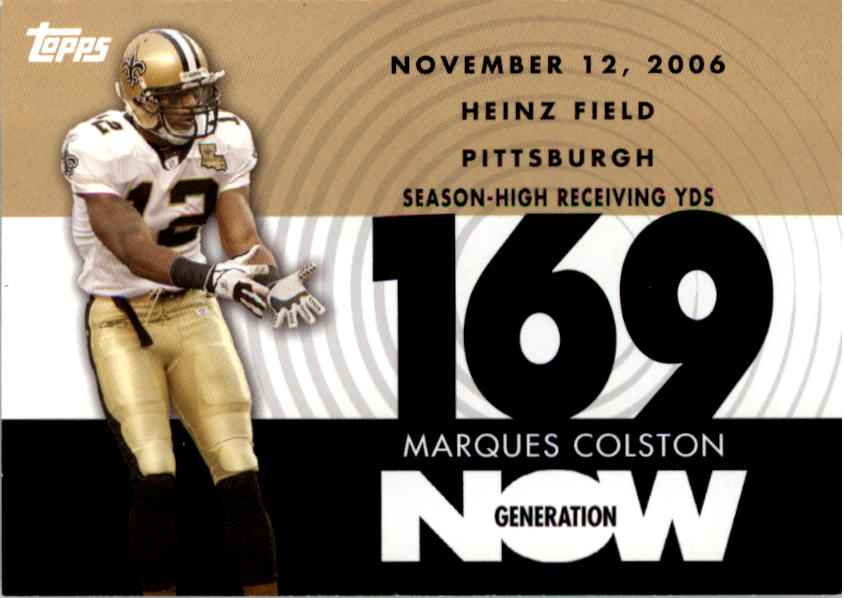 2007 Topps Generation Now #MC2 Marques Colston