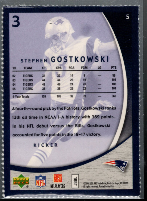 B6240- 2006 Patriots Upper Deck Boston Globe FB -Scegli tu- 15+ SPEDIZIONE GRATUITA US - Foto 11 di 13