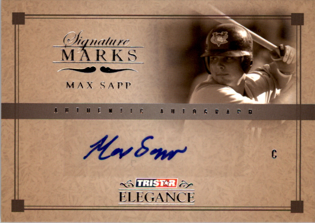 2007 TRISTAR Elegance Signature Marks #MS Max Sapp