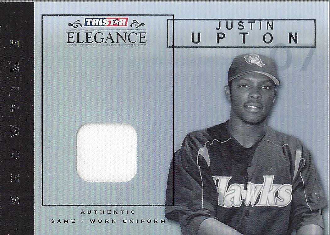 2007 TRISTAR Elegance Showtime Game Used #JU Justin Upton