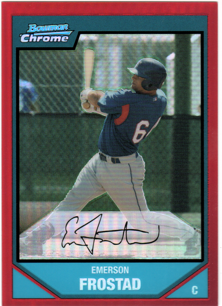 2007 Bowman Chrome Prospects Red Refractors #BC215 Emerson Frostad