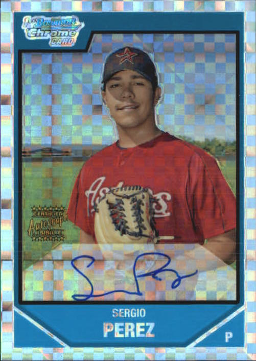 2007 Bowman Chrome Prospects X-Fractors #BC228 Sergio Perez AU