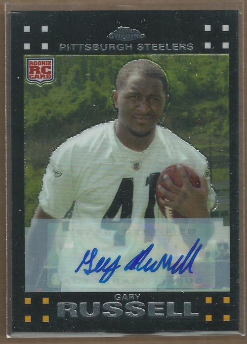 2007 Topps Chrome Rookie Autographs #TC196 Gary Russell G