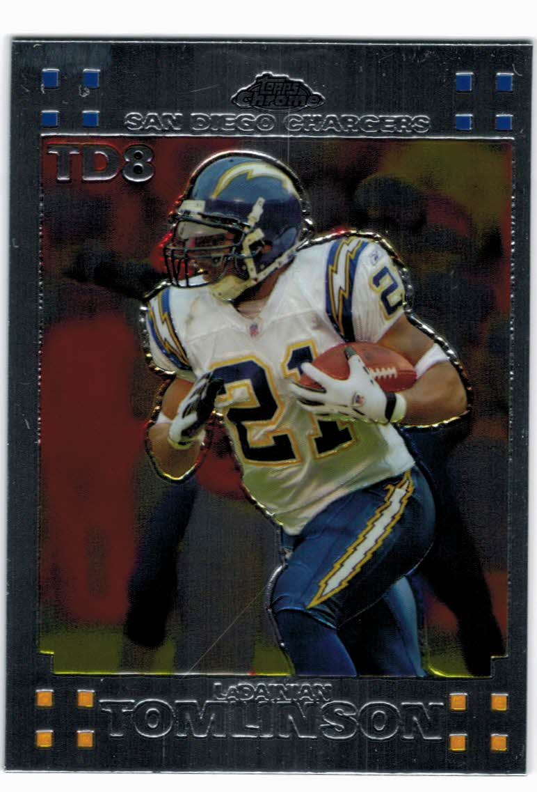 : 2009 Topps Chrome Football Card #87 LaDainian