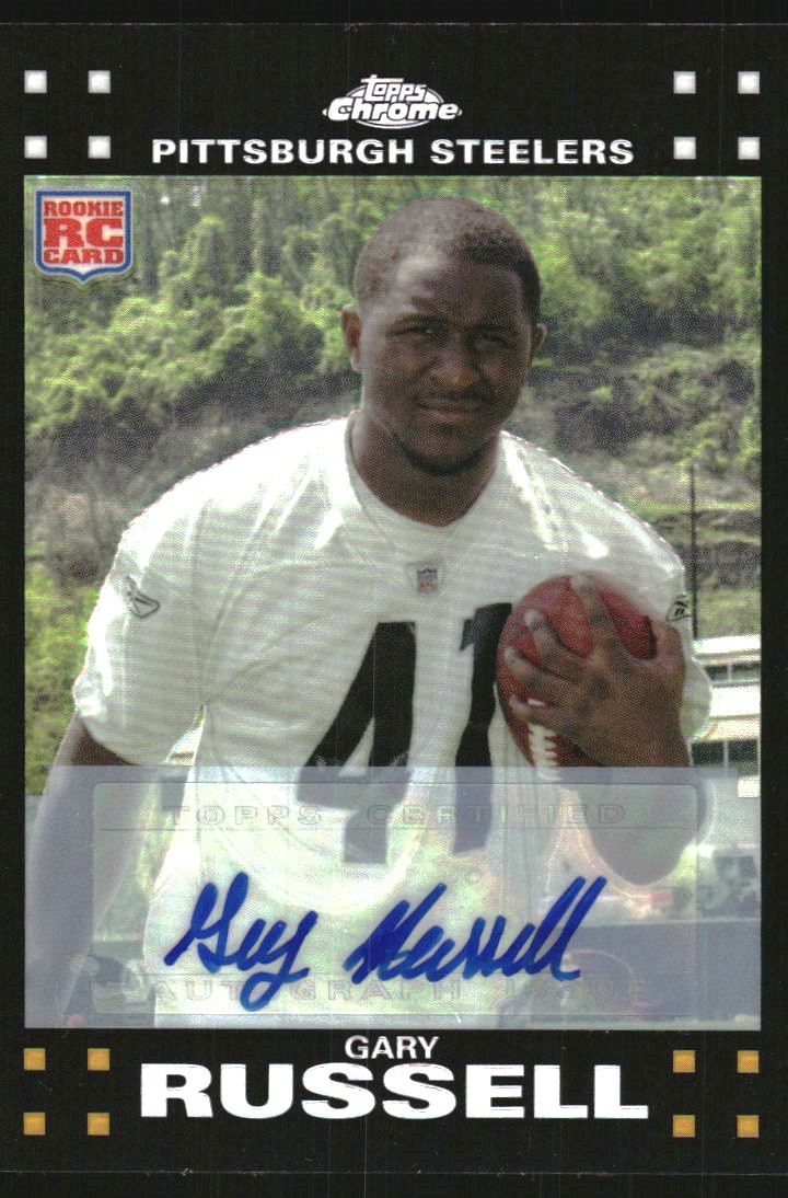 2007 Topps Chrome Rookie Autographs Refractors #TC196 Gary Russell