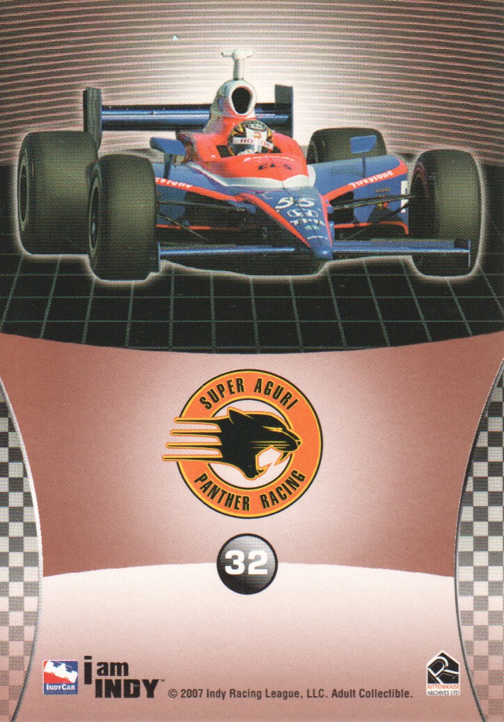 2007 Rittenhouse IRL #32 Kosuke Matsuura's Car back image