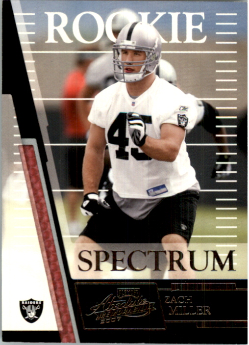 2007 Absolute Memorabilia Spectrum Silver Retail #250 Zach Miller