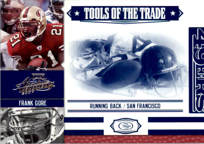 2007 Absolute Memorabilia Tools of the Trade Blue #63 Frank Gore