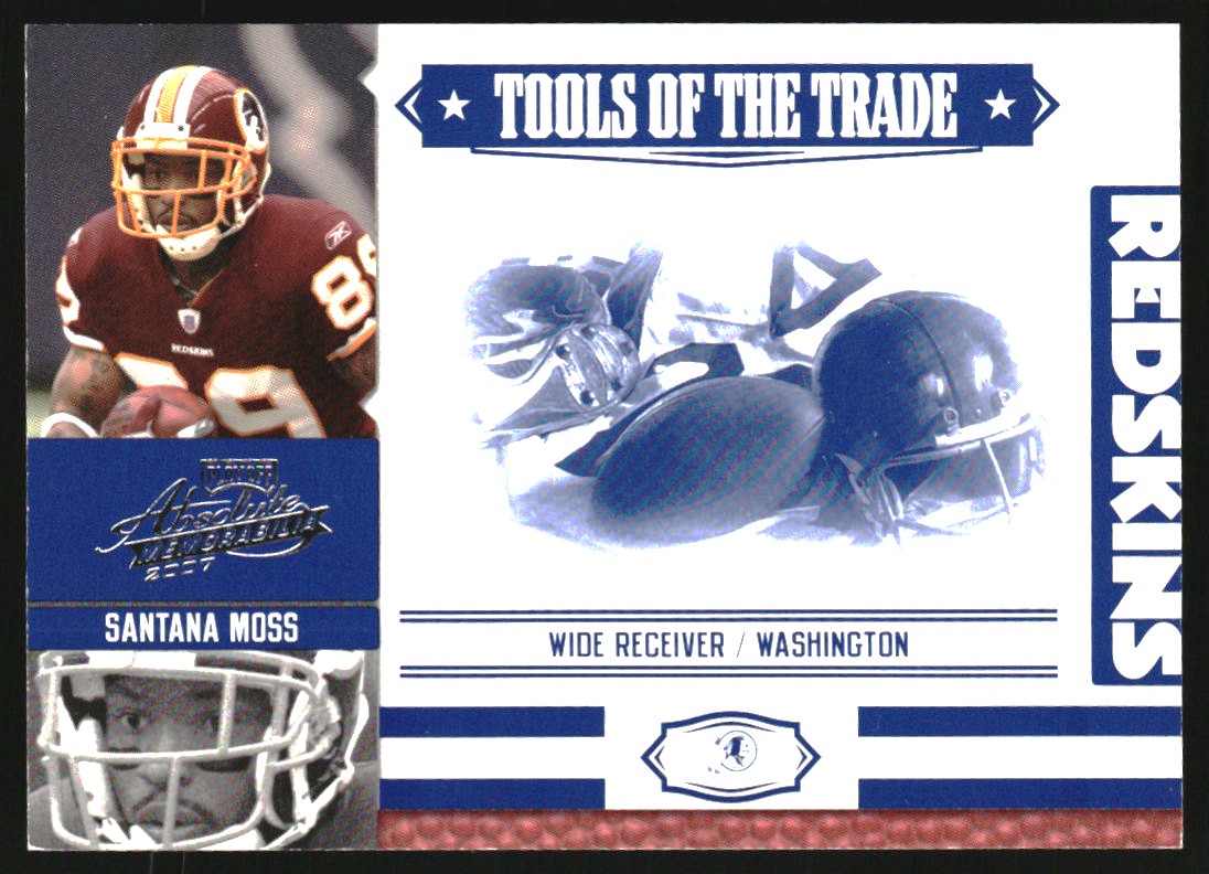 2007 Absolute Memorabilia Tools of the Trade Blue #128 Santana Moss